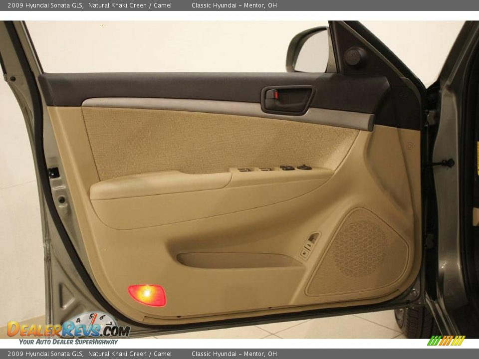 2009 Hyundai Sonata GLS Natural Khaki Green / Camel Photo #8