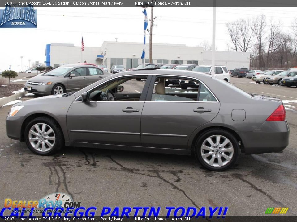 2007 Honda Accord EX-L V6 Sedan Carbon Bronze Pearl / Ivory Photo #1