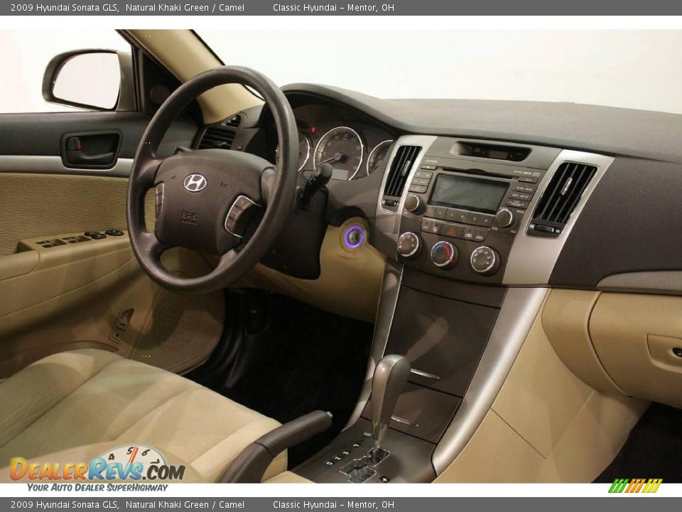 2009 Hyundai Sonata GLS Natural Khaki Green / Camel Photo #14