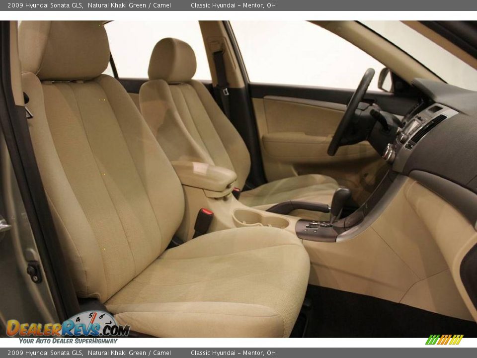 2009 Hyundai Sonata GLS Natural Khaki Green / Camel Photo #15