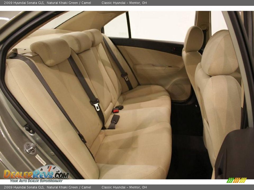 2009 Hyundai Sonata GLS Natural Khaki Green / Camel Photo #16