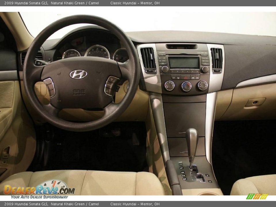 2009 Hyundai Sonata GLS Natural Khaki Green / Camel Photo #18