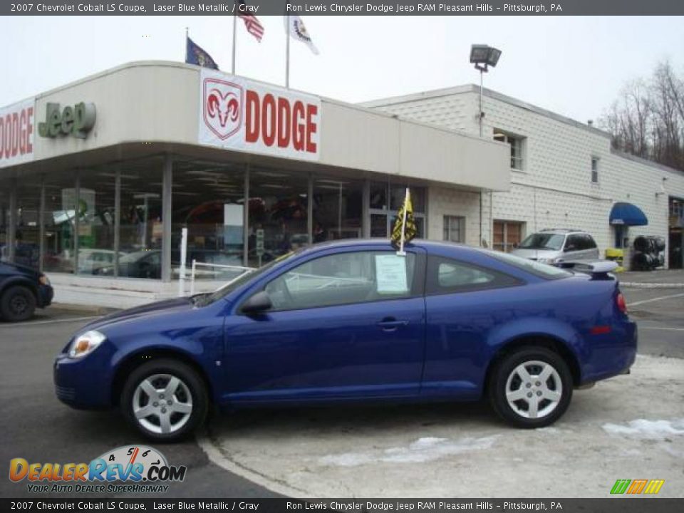2007 Chevrolet Cobalt LS Coupe Laser Blue Metallic / Gray Photo #1