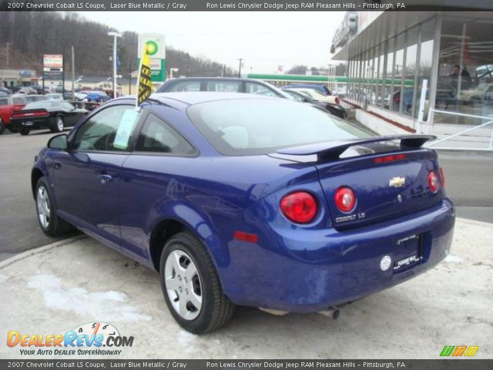 2007 Chevrolet Cobalt LS Coupe Laser Blue Metallic / Gray Photo #2