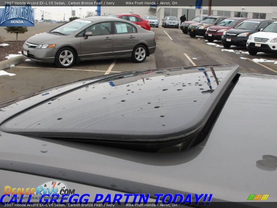 2007 Honda Accord EX-L V6 Sedan Carbon Bronze Pearl / Ivory Photo #9