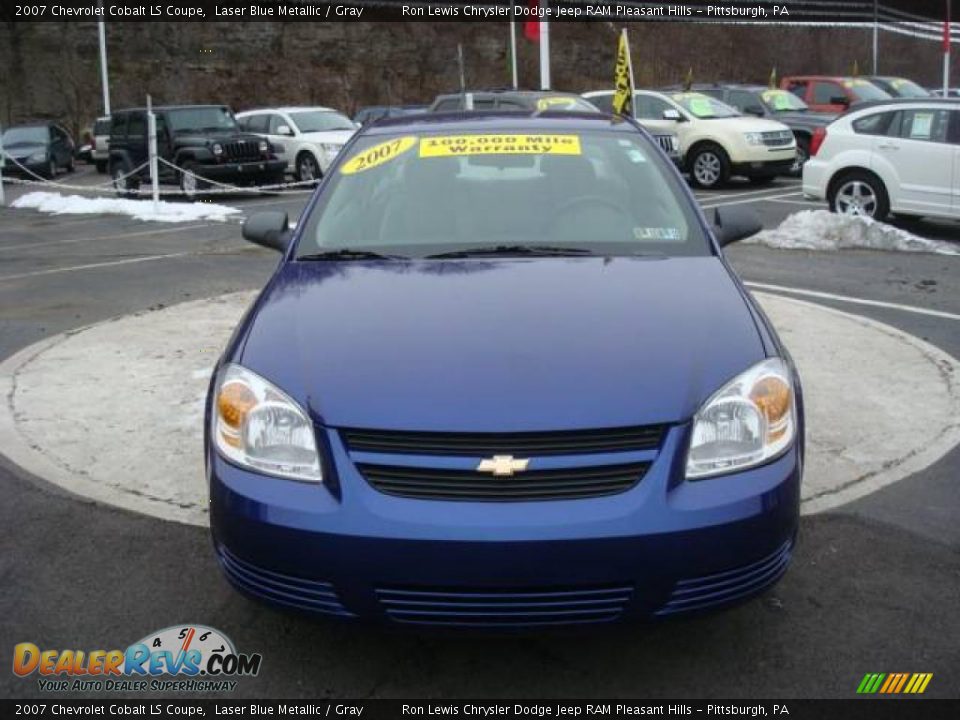 2007 Chevrolet Cobalt LS Coupe Laser Blue Metallic / Gray Photo #7