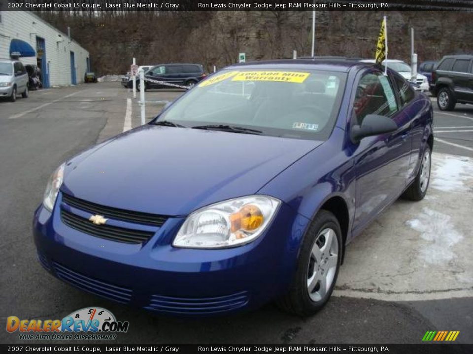 2007 Chevrolet Cobalt LS Coupe Laser Blue Metallic / Gray Photo #8
