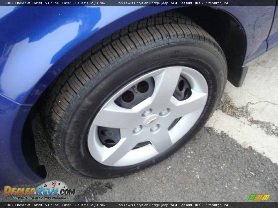 2007 Chevrolet Cobalt LS Coupe Laser Blue Metallic / Gray Photo #9
