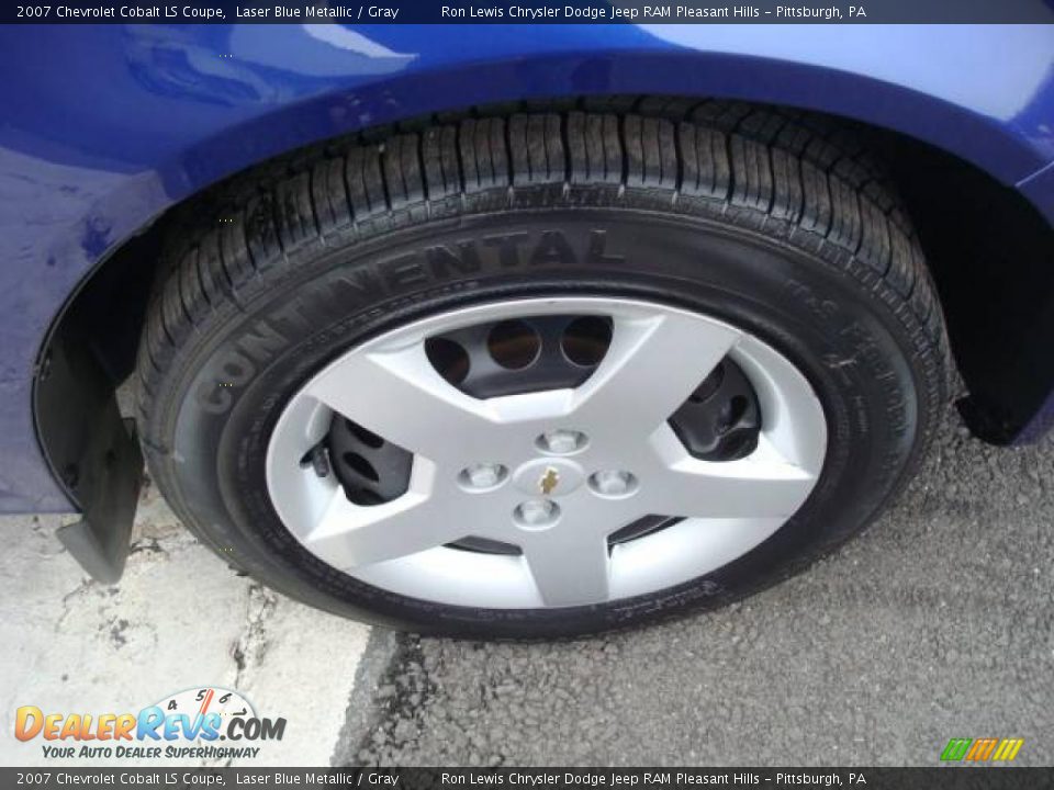 2007 Chevrolet Cobalt LS Coupe Laser Blue Metallic / Gray Photo #12