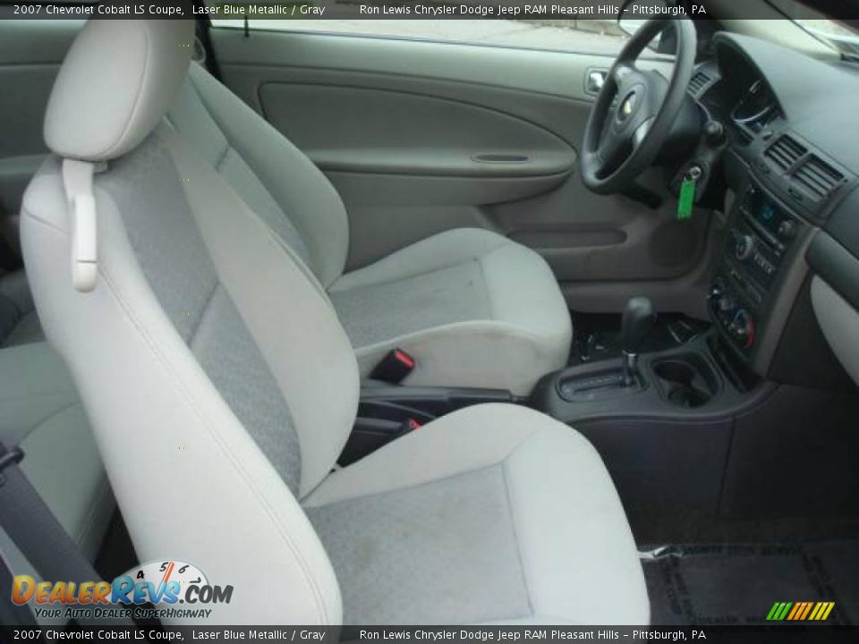 2007 Chevrolet Cobalt LS Coupe Laser Blue Metallic / Gray Photo #13