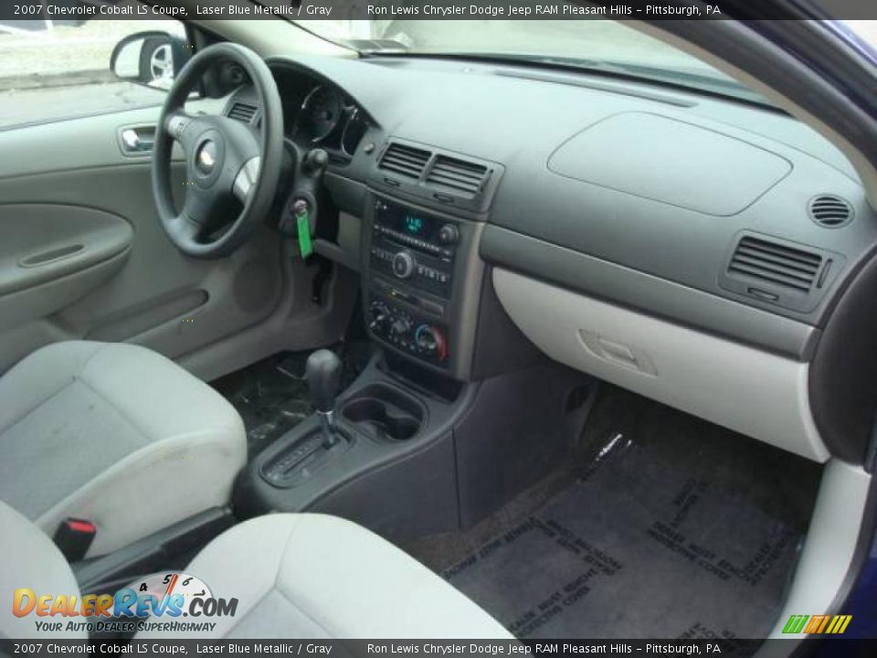 2007 Chevrolet Cobalt LS Coupe Laser Blue Metallic / Gray Photo #14