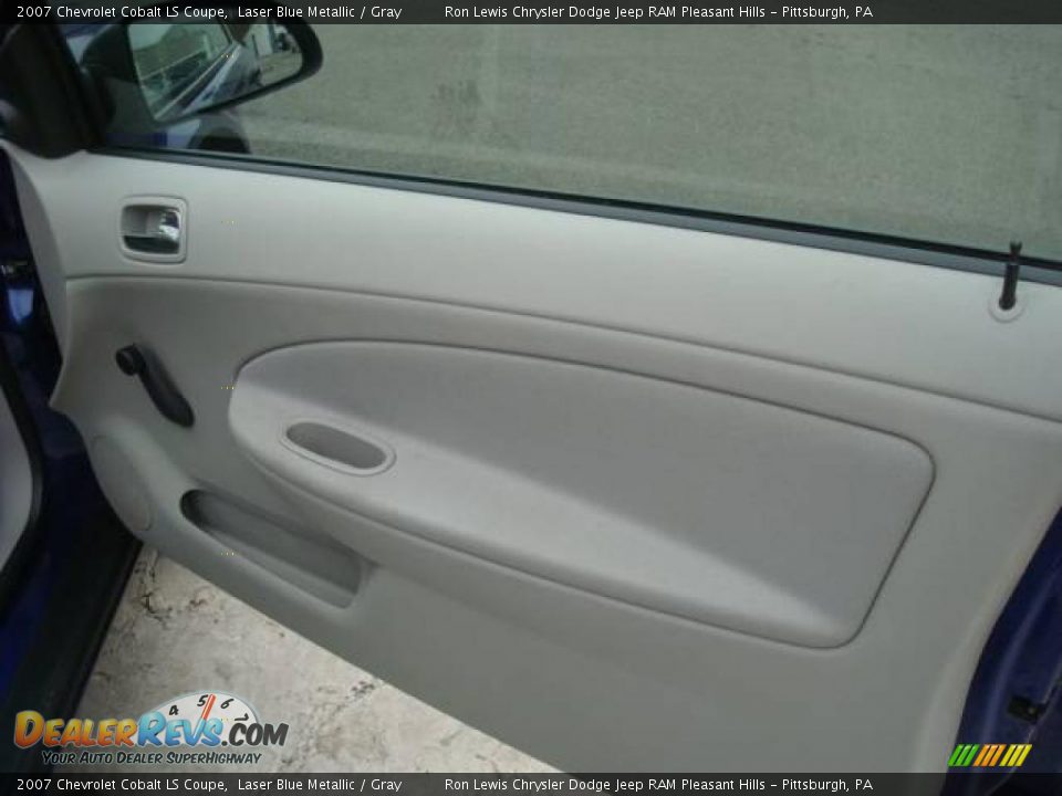 2007 Chevrolet Cobalt LS Coupe Laser Blue Metallic / Gray Photo #15