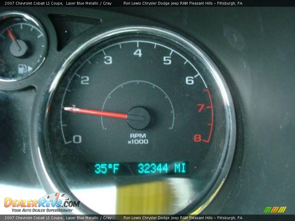 2007 Chevrolet Cobalt LS Coupe Laser Blue Metallic / Gray Photo #25