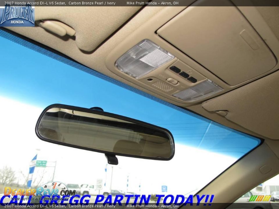 2007 Honda Accord EX-L V6 Sedan Carbon Bronze Pearl / Ivory Photo #24