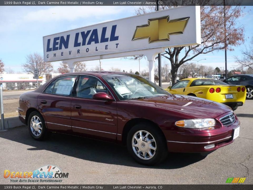 1999 Buick Regal LS Dark Carmine Red Metallic / Medium Gray Photo #1