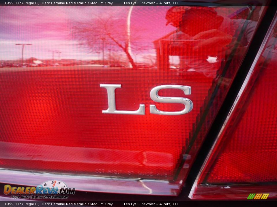 1999 Buick Regal LS Dark Carmine Red Metallic / Medium Gray Photo #13