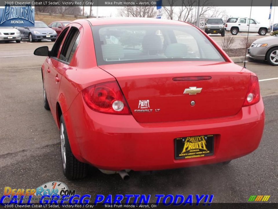 2008 Chevrolet Cobalt LT Sedan Victory Red / Gray Photo #2