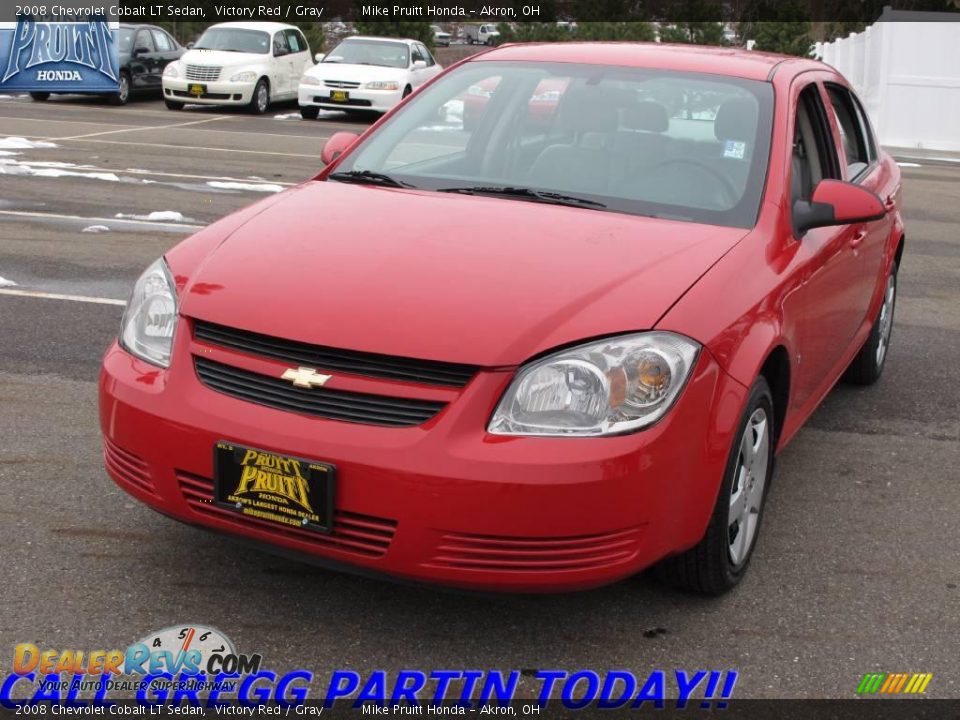 2008 Chevrolet Cobalt LT Sedan Victory Red / Gray Photo #3
