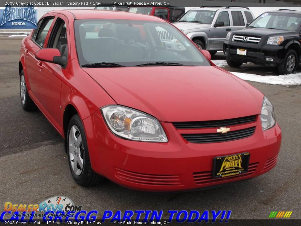 2008 Chevrolet Cobalt LT Sedan Victory Red / Gray Photo #5