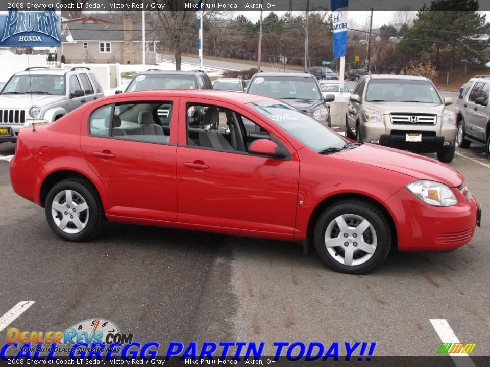 2008 Chevrolet Cobalt LT Sedan Victory Red / Gray Photo #6