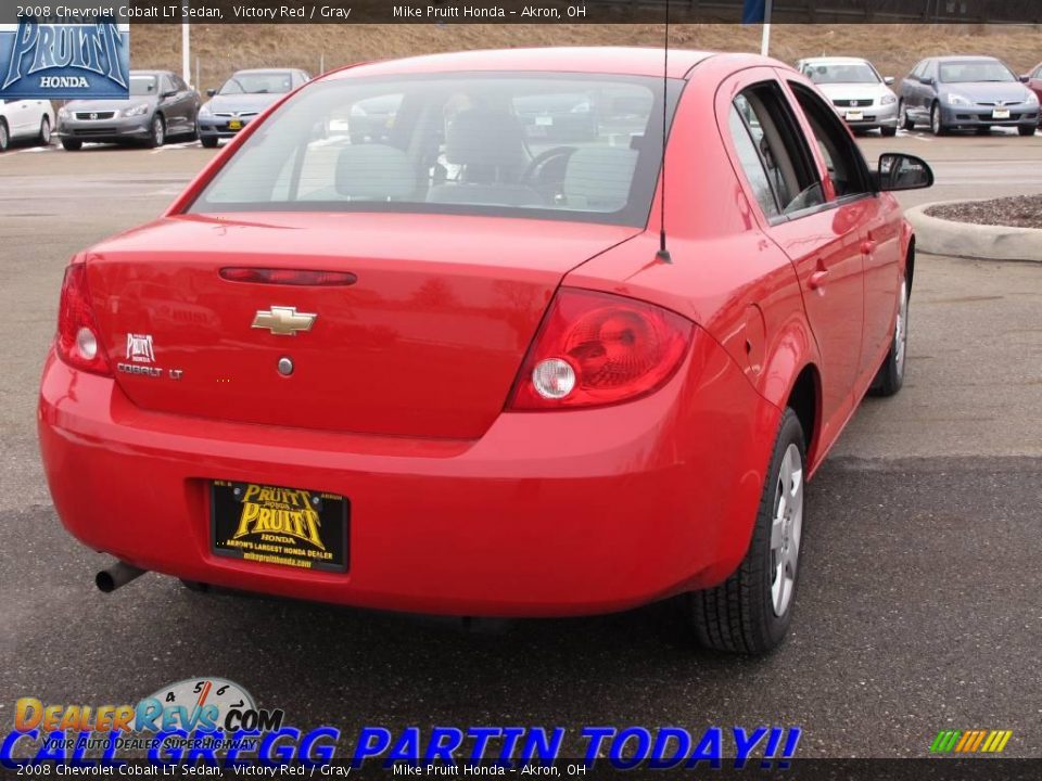 2008 Chevrolet Cobalt LT Sedan Victory Red / Gray Photo #7
