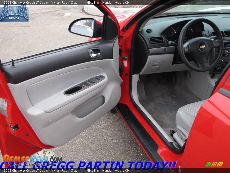2008 Chevrolet Cobalt LT Sedan Victory Red / Gray Photo #10