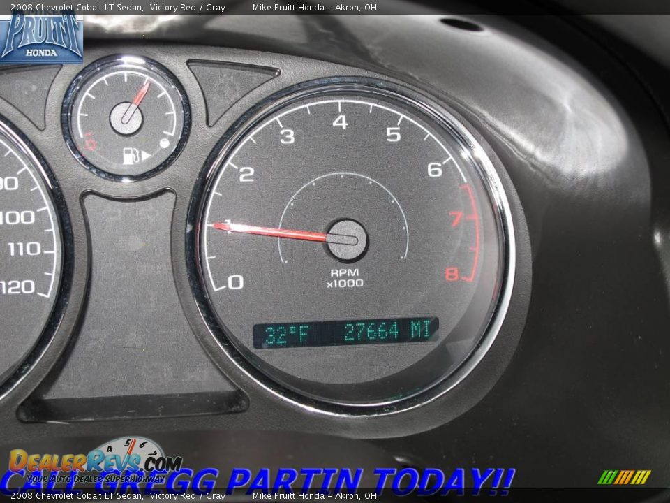 2008 Chevrolet Cobalt LT Sedan Victory Red / Gray Photo #16