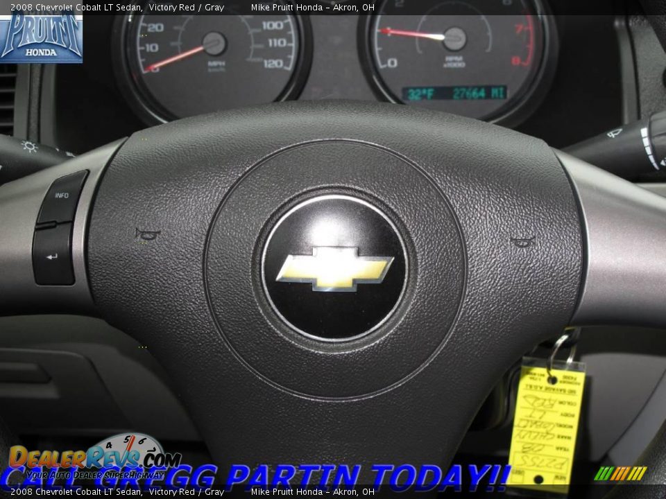 2008 Chevrolet Cobalt LT Sedan Victory Red / Gray Photo #17