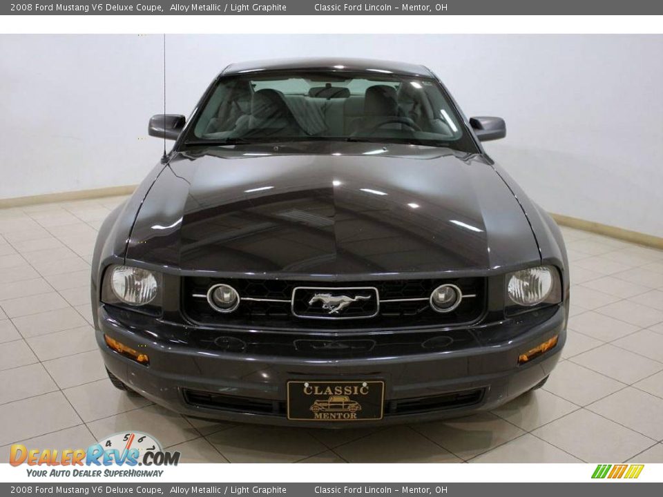 2008 Ford Mustang V6 Deluxe Coupe Alloy Metallic / Light Graphite Photo #2