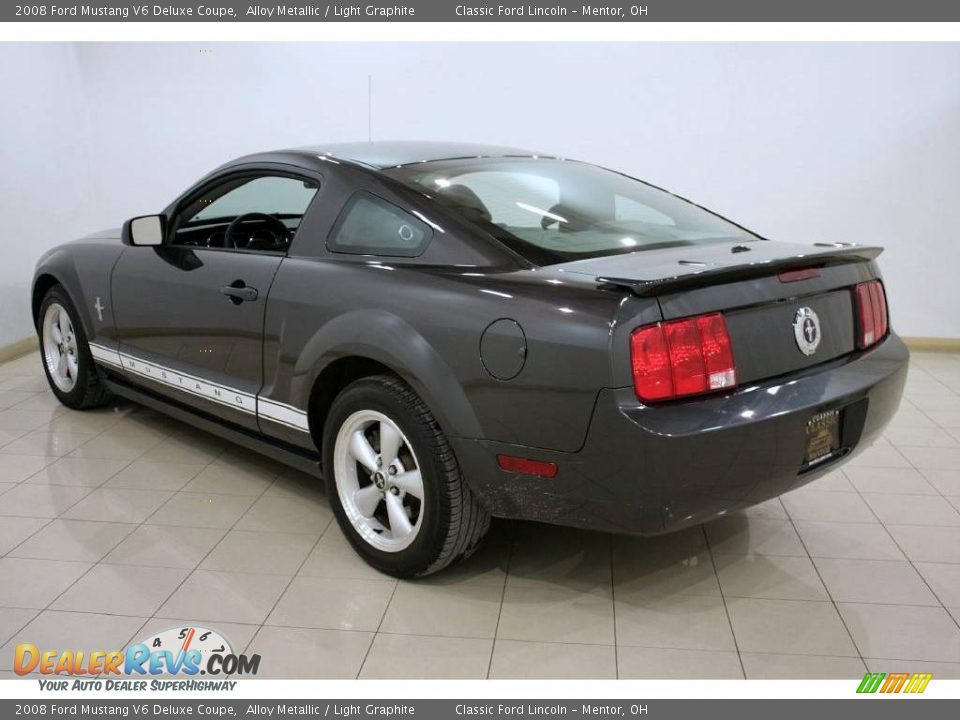 2008 Ford Mustang V6 Deluxe Coupe Alloy Metallic / Light Graphite Photo #4