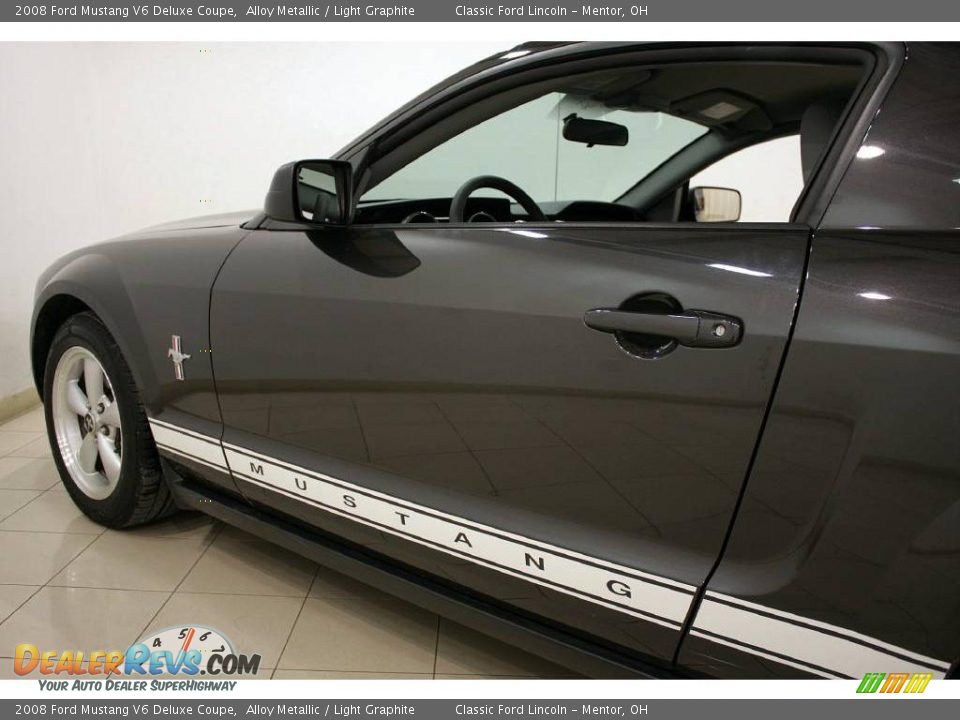 2008 Ford Mustang V6 Deluxe Coupe Alloy Metallic / Light Graphite Photo #5