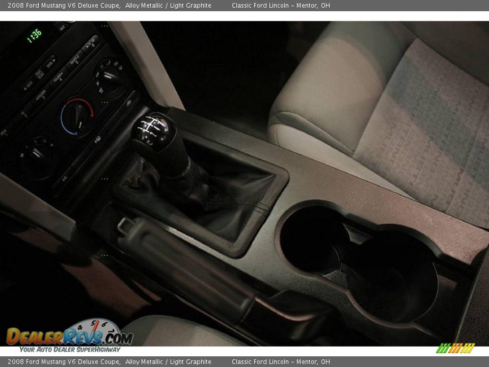 2008 Ford Mustang V6 Deluxe Coupe Alloy Metallic / Light Graphite Photo #14