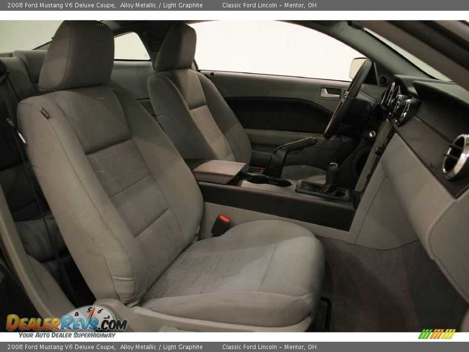 2008 Ford Mustang V6 Deluxe Coupe Alloy Metallic / Light Graphite Photo #16