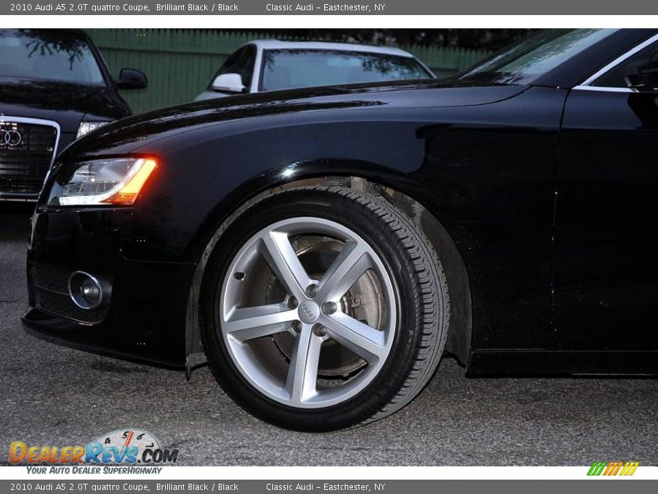 2010 Audi A5 2.0T quattro Coupe Brilliant Black / Black Photo #3