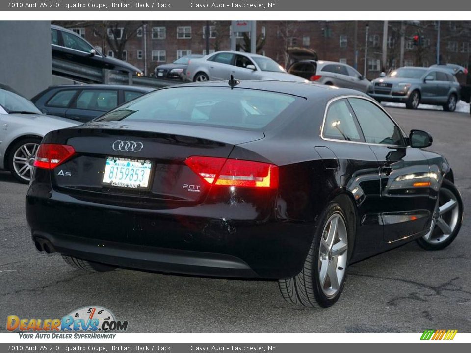 2010 Audi A5 2.0T quattro Coupe Brilliant Black / Black Photo #4