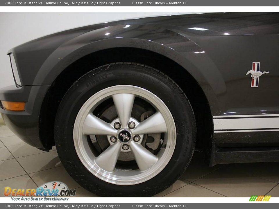 2008 Ford Mustang V6 Deluxe Coupe Alloy Metallic / Light Graphite Photo #20