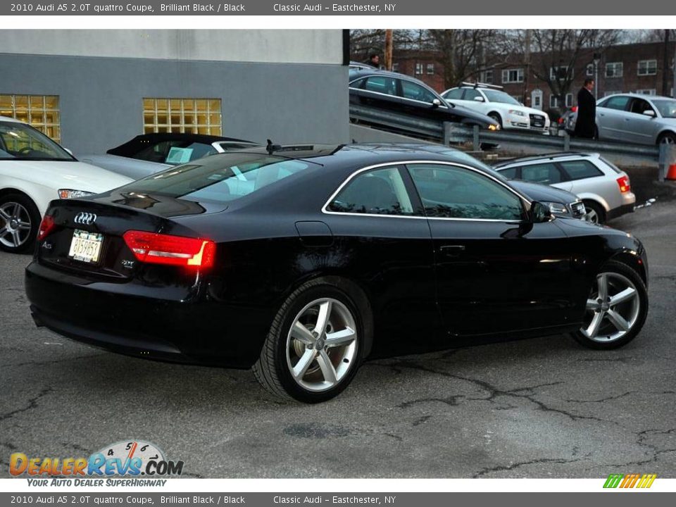 2010 Audi A5 2.0T quattro Coupe Brilliant Black / Black Photo #5