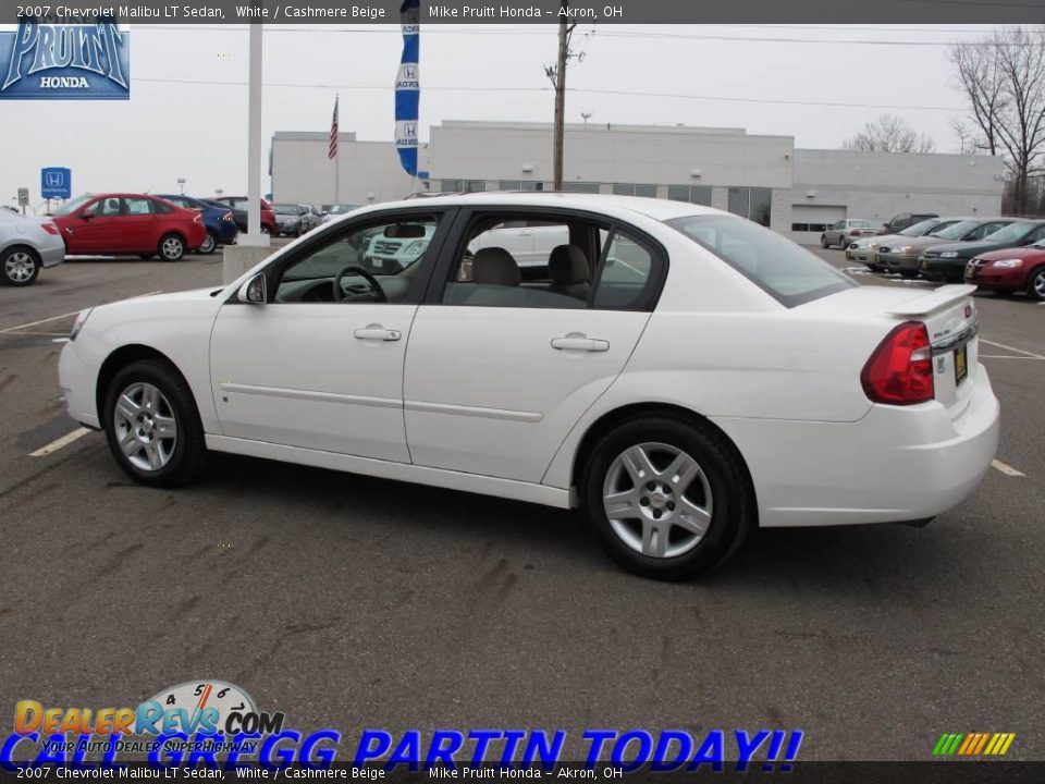 2007 Chevrolet Malibu LT Sedan White / Cashmere Beige Photo #1