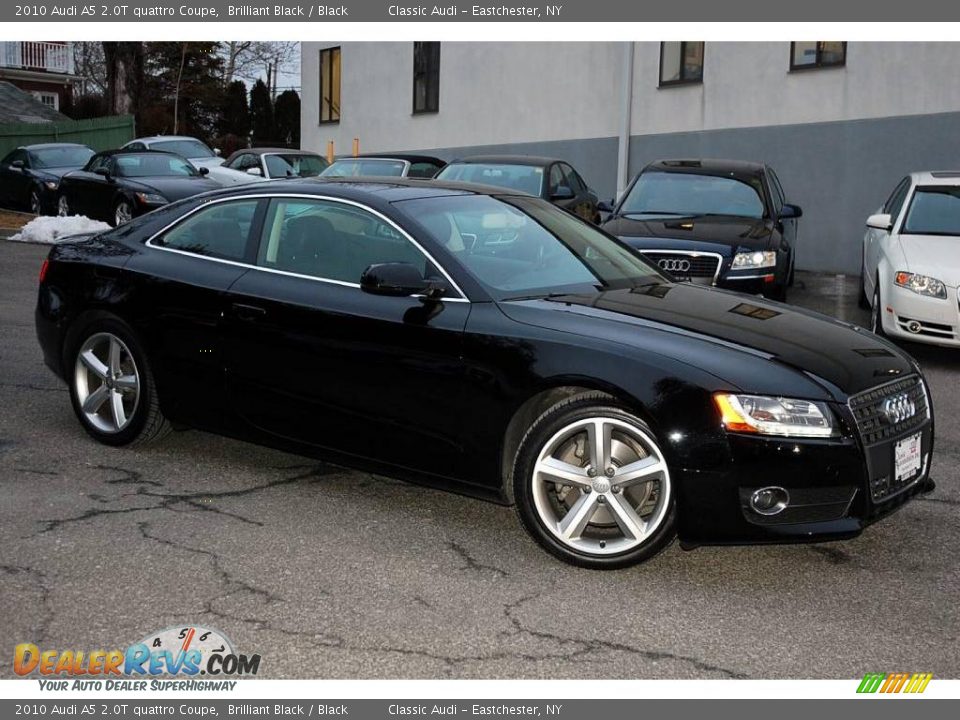 2010 Audi A5 2.0T quattro Coupe Brilliant Black / Black Photo #8