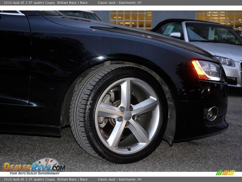 2010 Audi A5 2.0T quattro Coupe Brilliant Black / Black Photo #9