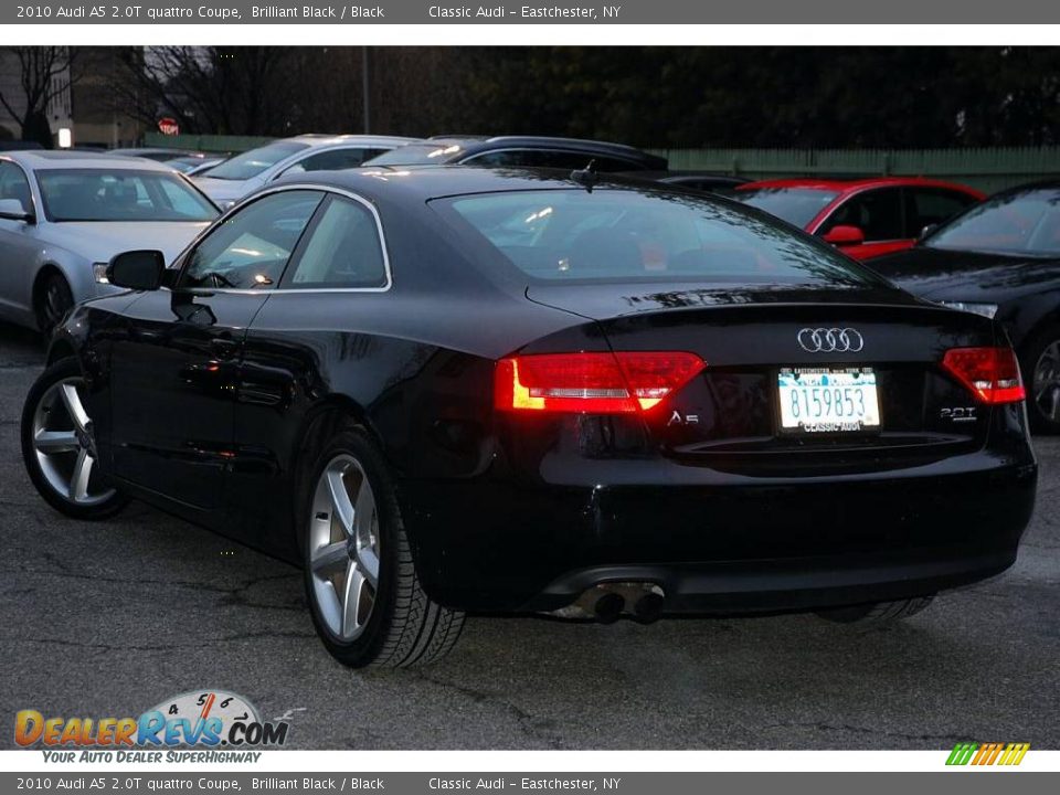 2010 Audi A5 2.0T quattro Coupe Brilliant Black / Black Photo #10