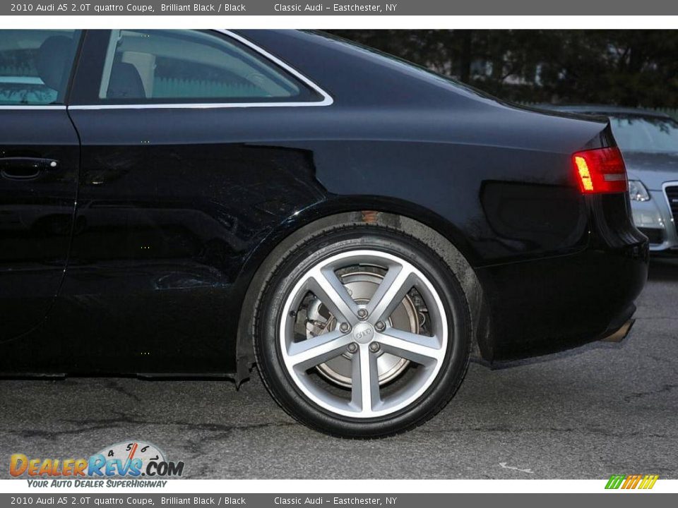 2010 Audi A5 2.0T quattro Coupe Brilliant Black / Black Photo #12