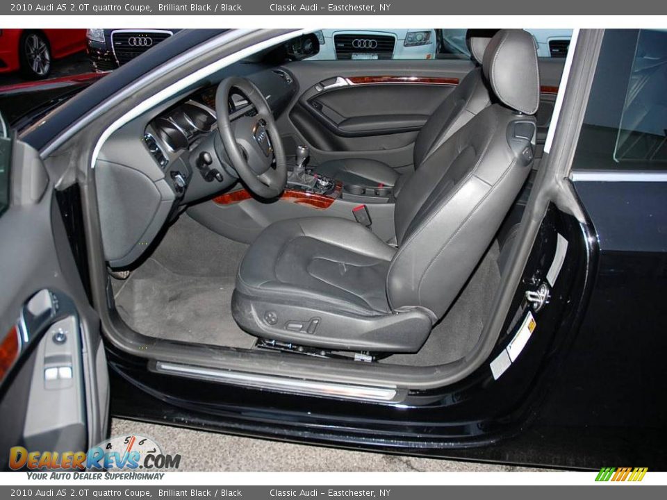 2010 Audi A5 2.0T quattro Coupe Brilliant Black / Black Photo #13