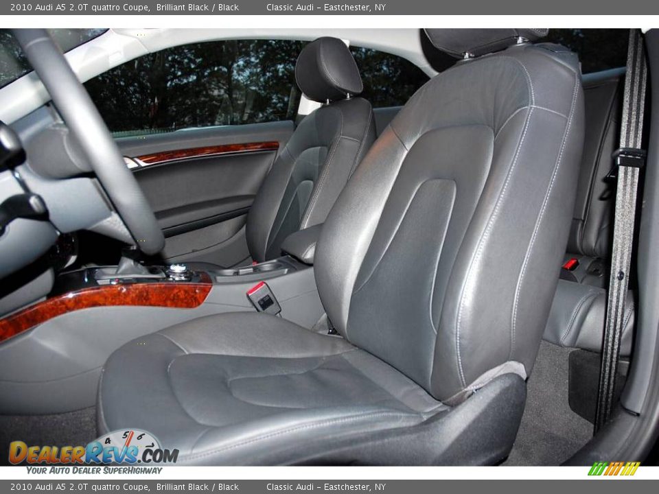 2010 Audi A5 2.0T quattro Coupe Brilliant Black / Black Photo #15
