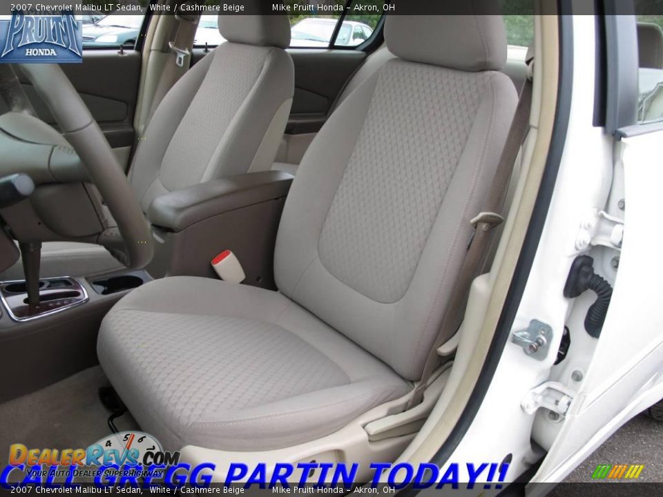 2007 Chevrolet Malibu LT Sedan White / Cashmere Beige Photo #11