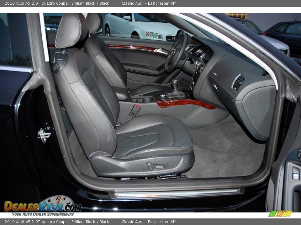2010 Audi A5 2.0T quattro Coupe Brilliant Black / Black Photo #21