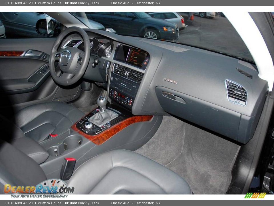 2010 Audi A5 2.0T quattro Coupe Brilliant Black / Black Photo #22