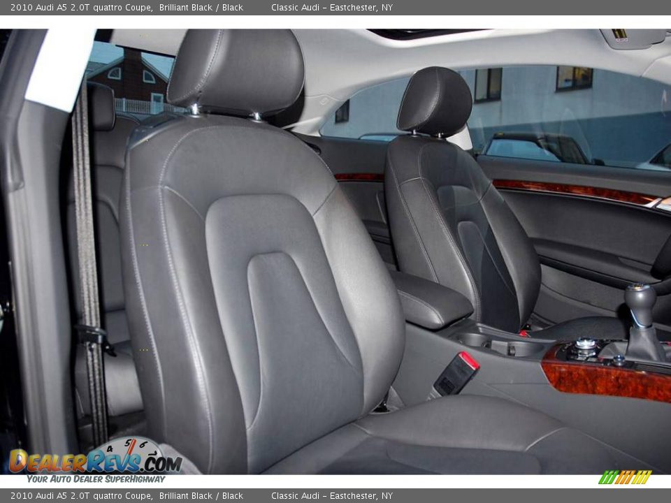 2010 Audi A5 2.0T quattro Coupe Brilliant Black / Black Photo #24
