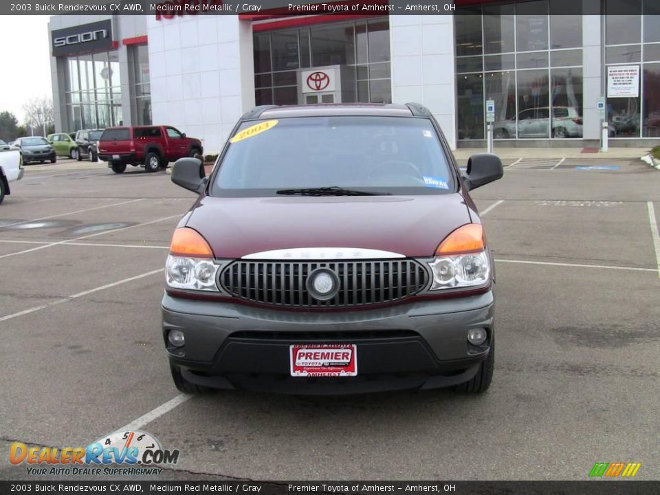 2003 Buick Rendezvous CX AWD Medium Red Metallic / Gray Photo #2