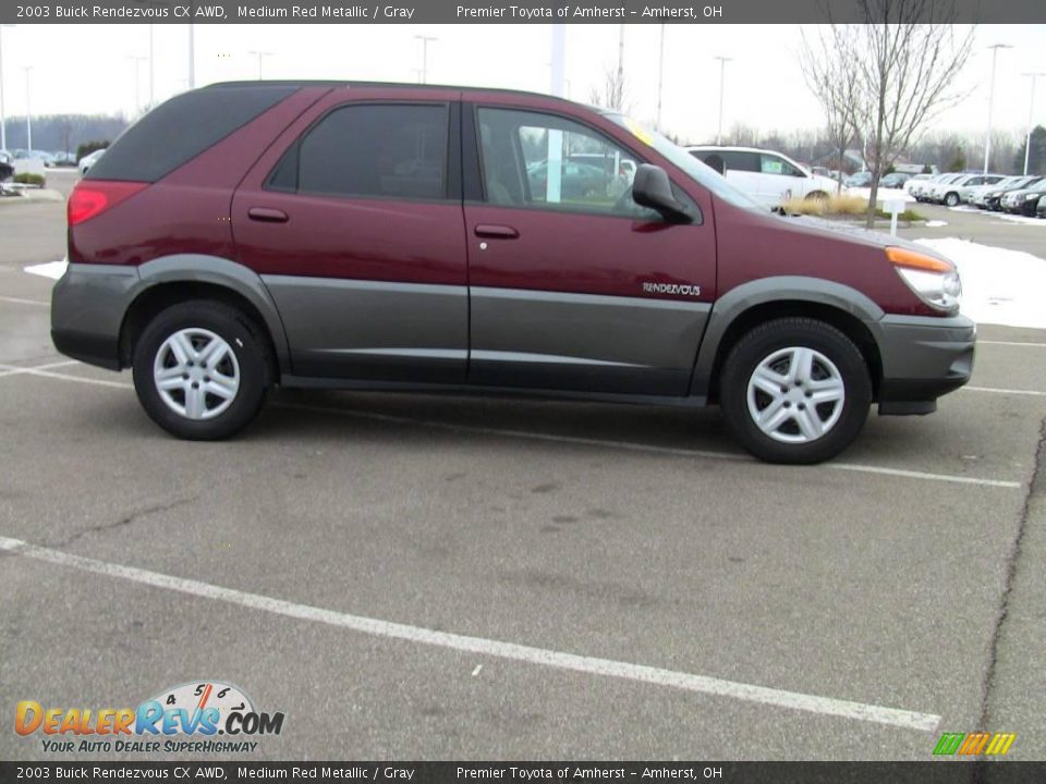 2003 Buick Rendezvous CX AWD Medium Red Metallic / Gray Photo #4
